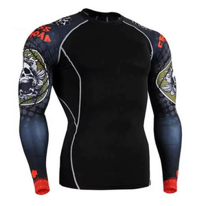 Camiseta de Compresión de Alta Calidad para BJJ, Traje de Baño, Rashguard para Entrenamiento de Jiu Jitsu y MMA, Diseño Personalizado, Hecho en Pakistán - Product Image 5