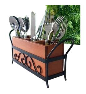 Soporte para cubiertos de decoración de cocina de diseño moderno, soporte para cubiertos de madera de gran calidad para mesa de comedor, soporte para almacenamiento de cubiertos - Product Image 1