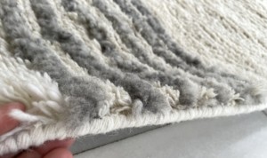 Diseño abstracto a precio de fabricante Color natural ecológico Alfombra marroquí anudada a mano para interiores de lujo en lana 100% - Product Image 6