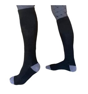 Calcetines ecuestres personalizados de alta calidad para mujer, calcetines de compresión ligera para montar a caballo con logotipo personalizado - Product Image 1