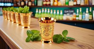 แก้วมิ้นท์จูลิปทองเหลือง ป้องกันการรั่วซึม ความจุ 8.5 ออนซ์ สำหรับงานปาร์ตี้ - Product Image 4