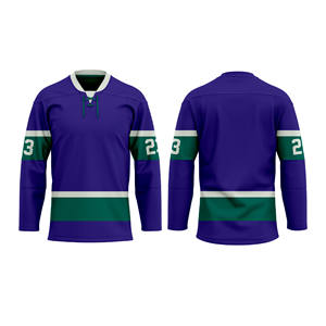 Maillot de hockey sur glace entièrement personnalisable, qualité supérieure, imperméable, 100% polyester, uniforme de club, vêtements de sport surdimensionnés - Product Image 4