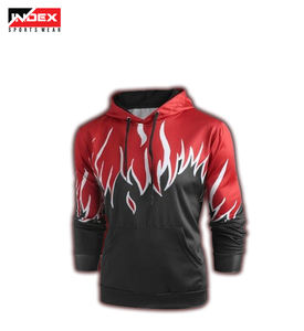 Unisex invierno pesado 100% algodón transpirable impermeable sudadera de gran tamaño ajuste personalizado impreso patrón sólido Sudadera con capucha bolsillo - Product Image 4