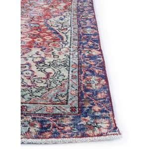 Tapis en laine noué à la main de grande taille, motif médaillon rouge et orange, pour salon, couloir rectangulaire - Pae-2197 - Product Image 4