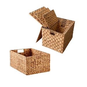 Best Selling Handwoven Rattan <b>Storage</b> <b>Baskets</b> <b>Wicker</b> Natural Material Organizer Made in Vietnam OEM ODM Service Available - Product Image 2
