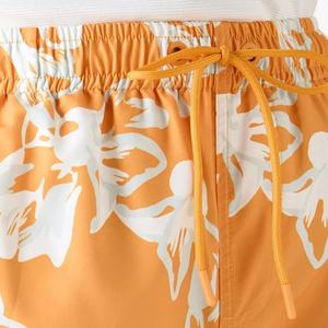 กางเกงว่ายน้ำชายพิมพ์ลายโลโก้ด้านหน้า มีเชือกผูกเอว ป้องกันรังสียูวี ระบายอากาศได้ดี แห้งเร็ว มีกระเป๋า ซับในตาข่ายเป็นมิตรกับสิ่งแวดล้อม - Product Image 3