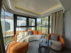 Maison mobile capsule spatiale moderne de haute qualité Cabine d'hôtel préfabriquée Chambre capsule modulaire avec cuisine et salle de bain - Product Image 6