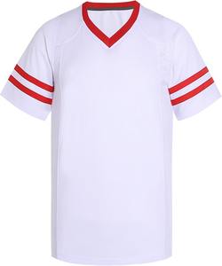 Custom Heat-Transfer Printed Front Logo Plus Size Breathable Quick Dry Anti-Bacterial V-neck American Football <b>Jersey</b> <b>Short</b> - Product Image 6