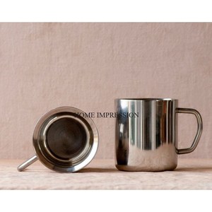 Best Selling <b>Moscow</b> <b>Mule</b> <b>Mug</b> Indian Hand Crafted Stainless Steel Double Tone Finishing Coffee Cup With Handle Customized <b>Mug</b> - Product Image 3