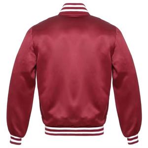 Blouson bombardier de baseball vintage à col montant doublé matelassé brodé sur mesure pour hiver unisexe avec logo à l'avant - Product Image 4