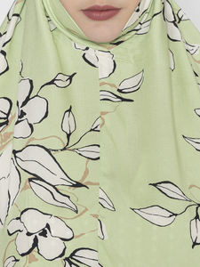 À la mode élégant meilleure qualité coton tissu indien imprimé modeste cordon ensemble dans une belle couleur vert clair pour les femmes et les filles - Product Image 5