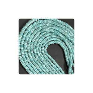 Haute qualité naturel dominicain bleu Larimar facettes Rondelle perles haute qualité 4-5mm pour la fabrication de bijoux perles en vrac - Product Image 4
