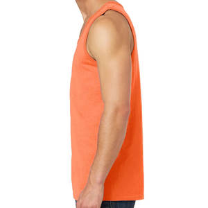 High Quality Gym Wear Tight <b>Muscle</b> Fitness Man <b>Vest</b> Ribbed Gym Men Tank Top Best Sale lightweight Men Tank Top - Product Image 3
