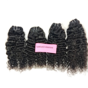 Extensiones de cabello humano barato trenzado para mujer negra sin procesar, virgen india, 100%, rizo ondulado, venta al por mayor, fabricación de tejidos - Product Image 6