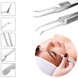 Pince à épiler en acier inoxydable de haute qualité, pointue, durable et réutilisable, idéale pour les extensions de cils en volume – Vente directe usine - Product Image 2