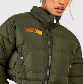 Chaqueta Acolchada para Mujer, Gruesa, Brillante, Cálida, Reversible, Impermeable, Talla Grande, Estilo Urbano Clásico, con Cierre, Oferta - Product Image 5