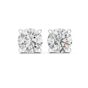 Pendientes de Oro Rosa de 14K con Diamante Cultivado en Laboratorio, Chapados en Oro |   Joyería para Mujer para Fiesta de Aniversario de Bodas |   Diamante Cultivado Nuevo - Product Image 4