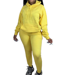 Pantalones de chándal personalizados y Sudadera con capucha logo Zip up algodón Diamante Algodón Chándal Mujeres Chándal Conjunto Rhinestone Chándal - Product Image 1