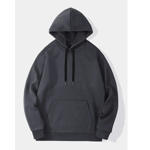 Sudadera con capucha personalizada de gran tamaño de alta calidad 2023 otoño venta al por mayor 100% algodón estampado Unisex algodón orgánico liso estampado de silicona - Product Image 1