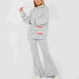 Custom Hoodie Vendors High Quality Streetwear <b>Hoodies</b> and Sweat Pants Set Sweatsuit Sets Women - Product Image 2