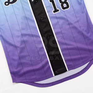 Jersey de béisbol del equipo Costuras duraderas y tela ligera para uso prolongado Jersey de béisbol impreso personalizado - Product Image 4