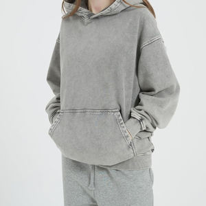 Sudadera con Capucha de Forro Polar Personalizable, Lavado Ácido, Larga, Transpirable, de Secado Rápido, Calidad Premium, Nuevo Diseño, Oversize - Product Image 2