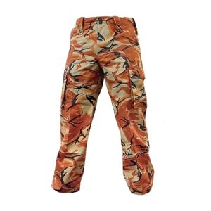 Estilo de senderismo al aire libre con bolsillos con solapa lateral Hombres Algodón Camo Cargo Pantalones Ajuste relajado Ripstop Tela Pantalones tácticos - Product Image 6