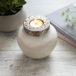 ที่มีคุณภาพสูง50lb สีขาวขนาดเล็กโกศสำหรับผู้ใหญ่สัตว์เลี้ยงผู้หญิงผู้ชายเด็กทารกตกแต่งของที่ระลึก - Product Image 3