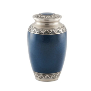 Creative Blue Metal Glossy Cremation Urn Cremation Burial <b>Ashes</b> Urns <b>For</b> Top Selling Adult Human <b>Ashes</b> At Affordable Price - Product Image 3