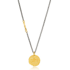 Pendentif Vintage en Argent Plaqué Or 22K Design Géométrique Vente en Gros de Bijoux en Argent Sterling 925 Fait Main Turc Fait à la Main - Product Image 1