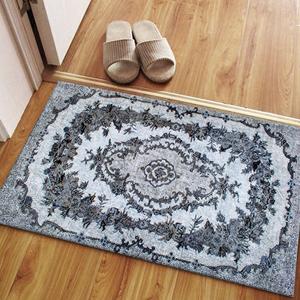 Tapis médaillon noir : style ethnique persan, tapis antidérapant, tapis à poils doux - Product Image 4