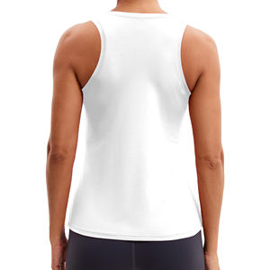 Débardeur sans manches pour femme en tissu doux, coupe décontractée, encolure en O et couleurs vives-parfait pour le yoga, la salle de sport ou à porter - Product Image 2