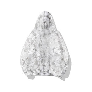 Sudadera con Capucha de Forro Polar para Hombre, Color Sólido, Corte Regular, Transpirable, Resistente al Viento, Manga Larga, Bolsillo Canguro, Hombros Caídos - Product Image 3