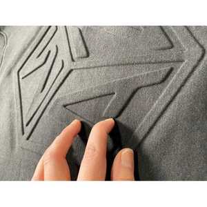 2024 nouveaux hommes col rond polaire sweat 100% coton personnalisé en relief et brodé hiver bouffée impression conception - Product Image 5