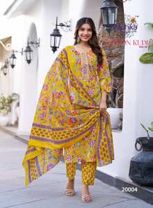 Pantalon Kurti en coton de qualité supérieure avec la collection Dupatta, vêtements indiens et pakistanais décontractés à des prix réduits, vente en gros - Product Image 3