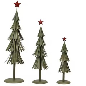 Étoile de Noël en métal doré pour table, décoration de Noël pour la maison avec une finition dorée élégante - Product Image 5