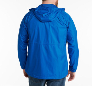 Custom Men's Plus-Size Hooded Windbreaker Lightweight Breathable Coated Stand Vintage Waterproof Street-Wear <b>Zip</b>-<b>Up</b> <b>Jacket</b> - Product Image 3