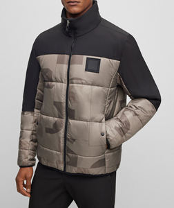 Chaqueta Acolchada Premium de Alta Gama Hecha a Medida con Tela de Lona Impermeable y Cortavientos, Rellena de Algodón, Abrigo de Invierno para Hombre - Product Image 1