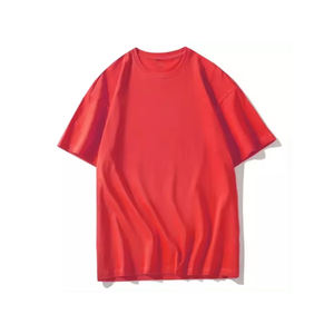 T-shirt unisexe oversize à épaules tombantes en coton lourd streetwear logo personnalisé style hip hop vente en gros oversize - Product Image 2