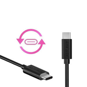 Choetech (C0002) USB3.1 Gen 2 5V/3A 10 Gbps 1M Black <b>USB</b>-C <b>USB</b>-C Cable Super Fast Charging TPE Jacket Computer Use Box Package - Product Image 1
