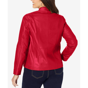 Vente chaude automne Streetwear à manches longues en cuir véritable veste manteau automne printemps culture courte longueur en plein air femmes veste - Product Image 2