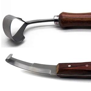 Instruments vétérinaires de haute qualité couteau à sabot ovale à bords tranchants pour cheval instrument réutilisable - Product Image 2