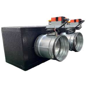 Pleno de Espuma de Poliuretano de Dos Zonas con Amortiguadores Motorizados de 160 o 200 mm de Lindab HVAC Systems Parts - Product Image 1