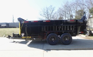 Thủy lực Dump Trailer 7x14 cảnh quan thiết bị 3ft bên - Product Image 5