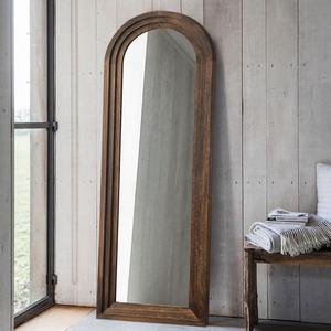 Miroir de salle de bain en bois fait main Art déco avec épaisseur et bordure personnalisables - Product Image 1