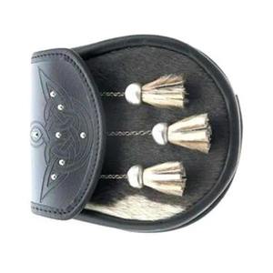 Sporran Tradicional de Tartán con Bordado Elegante y Borlas Clásicas, Perfecto para Vestimenta Formal, Cinturones de Sporran de Tartán - Product Image 3