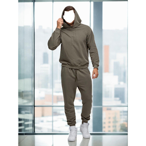 Custom Men's Track Suit High Quality Hoodie And <b>Joggers</b> <b>Plus</b> <b>Size</b> Tracksuits Jogging Two Piece <b>Set</b> - Product Image 5
