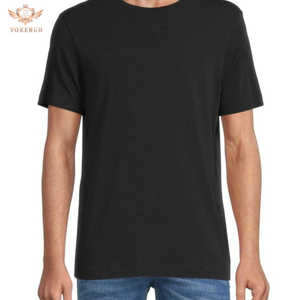 T-shirt en coton pur tricoté 100 %, coupe oversize, épais, vierge, personnalisable, à manches courtes, respirant, uni, grandes tailles, vente en gros - Product Image 4