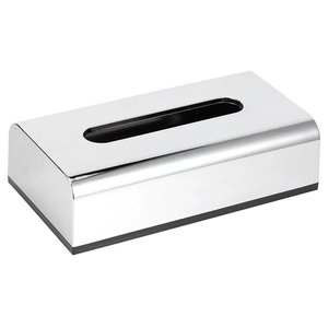 Boîte à mouchoirs rectangulaire multifonction en acier inoxydable de style américain pour la maison et la cuisine, décorative - Product Image 1