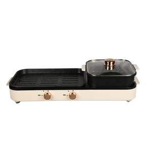 2 in 1 pentola <span class=keywords><strong>elettrica</strong></span> antiaderente interna e piastra per bistecche barbecue senza fumo griglia interna 1980w piastra <span class=keywords><strong>elettrica</strong></span> - Product Image 1
